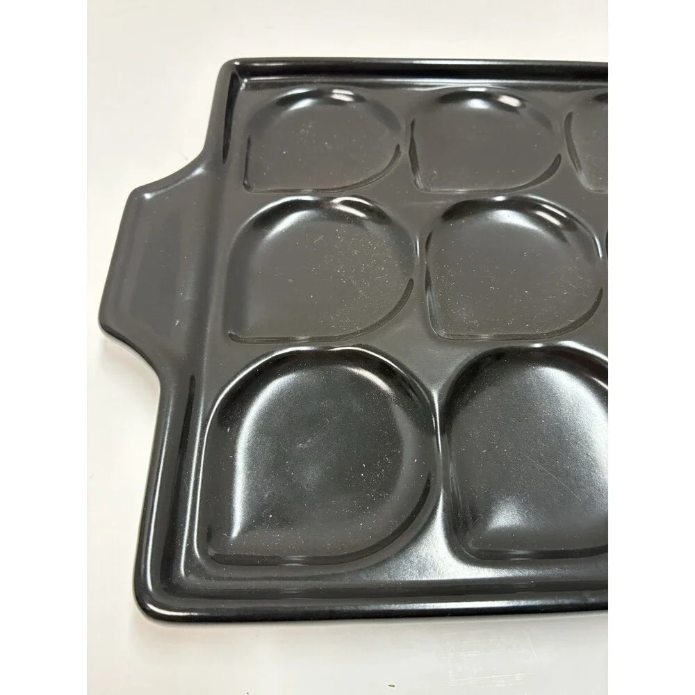 2 Martha Stewart Collection Ceramic Seafood Rack Grill Grids Tray Cookware